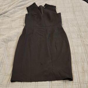 White House Black Market Classic Black Midi Dress Size 8!